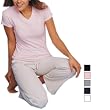 Anvil - Ladies' Cotton/Spandex Mitered V-Neck Tee (852)