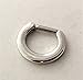 Nose Hoop Jewelry, SEPTUM CLICKER, stainless steel, 16 gauge, nose ring, body piercing