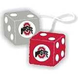Ohio State Buckeyes Ncaa 3 Car Fuzzy Dice"