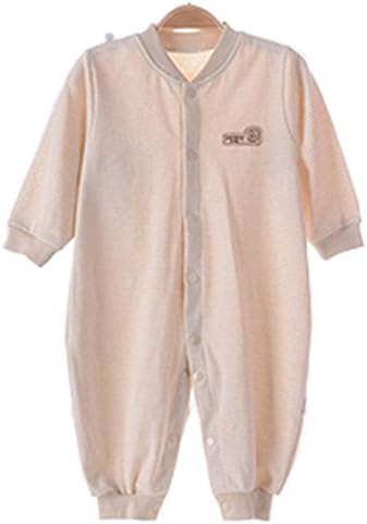 Baby's two-sided dual-use fork jumpsuits natural cotton. (73cm（6-12 months）)