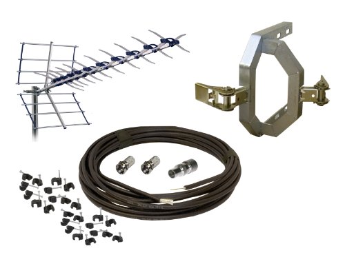 Freeview Digital Unix 52 Element TV Aerial Installation Kit (ratchet cradle with strapping)