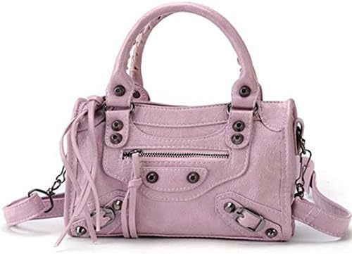 Agatha Garcia Ladies PU Patent Leather Top Handle Mini Tassel Handbag/Shoulder Bag