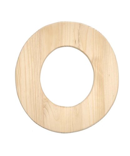 Darice 0993-O Natural Unfinished Wood Letter O, 12-Inch