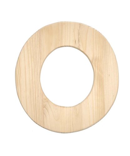 Darice 0993-O Natural Unfinished Wood Letter O 12-InchB0054G60TU