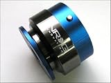 NRG Innovations (SRK-200BL) Quick Release Kit Gen 2.0 Steering Wheel Hubs - Blue Body/Titanium Chrome Ring