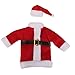 Christmas Santa Suit Hat Wine Bottle Wrap Cover Topper Pouch Bag