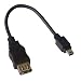 MCL Samar - USB-AF/MU5BC - C�ble adaptateur USB A femelle / mini USB B m�le - 5 broches - 20cm