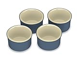 Cuisinart Chef's Classic Ceramic Bakeware 5-Ounce Ramekins, Set of 4, Blue Gray