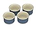Cuisinart Chef's Classic Ceramic Bakeware 5-Ounce Ramekins, Set of 4, Blue Gray