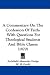 A Commentary On The Confession Of Faith: With Questions For Theological Students And Bible Classes (1870)