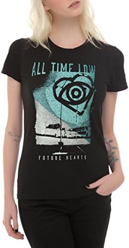 All Time Low Future Hearts Girls T-Shirt 2XL Black Medium
