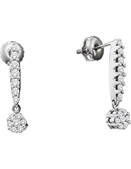 0.50CTW ROUND DIAMOND LADIES FASHION EARRINGS