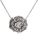 Sterling Silver Marcasite Rose Necklace, 18"
