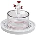 Bel-Art Scienceware 410990000 Polycarbonate Top Polypropylene Bottom Mini Vacuum Desiccator, 6-3/4" ID, 5" Height