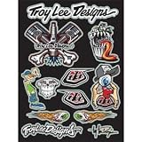 Troy Lee Designs Funpack Logo Sticker Sheet - 10