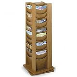 (Price/EA)Rotating Wood Display,48-Pocket,16-3/4x16-3/4x49-1/2,MO