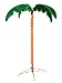 4.5' Deluxe Tropical Holographic LED Rope Lighted Palm Tree with Amber Trunk