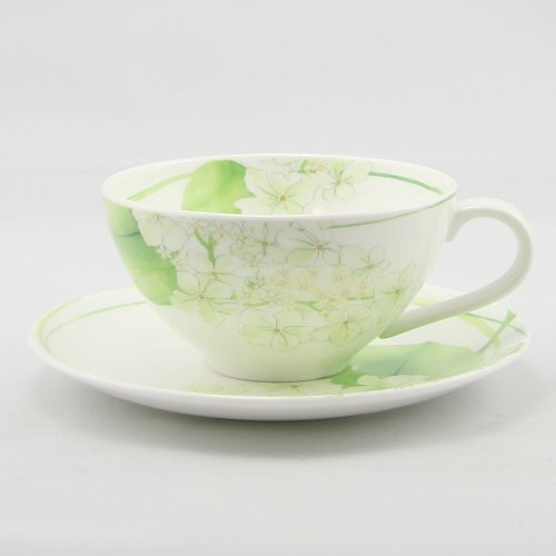 Fine Bone China Geranium Coffee Set