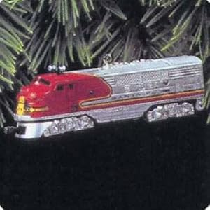 1950 Santa Fe F3 Deisel Locomotive Lionel Trains 2nd in Series 1997 Hallmark Ornament QX6145