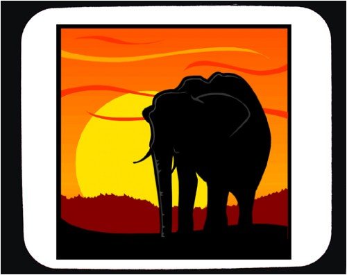 Mauspad mit der Grafik: Silhouette,