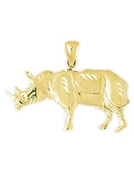 CleverEves 14K Gold Pendant Rhinosaurus 5.6 - Gram(s)