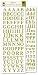 Overton House Designs Alphabet Stickers - Green Chocolate