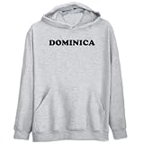 Hoodie Mens Heather Gray  Dominica - simple  Countries