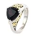 Jewelry : 18K Gold & Silver Designer Garnet Ring with Diamonds