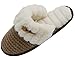 VONMAY Women's Elegant Knitted Cozy Plush Fleece Lined Slip On Indoor House Slippers (7-8 B(M) US, Camel)