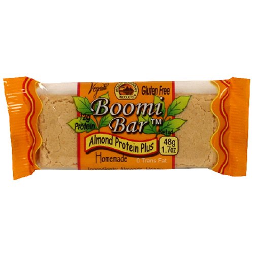 Boomi Bar Almond Protein Plus, 1.7-Ounce Bars (Pack of 24) by Boomi Bar