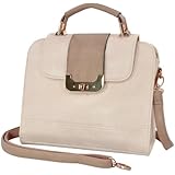MG Collection HERA Timeless Classic Turn Lock Satchel Tote Box Purse