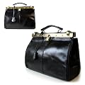 Borsetta per le Icone XL echt Leder Handtasche Glattleder schwarz