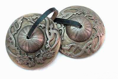 MusicalInstruments: Small Tingsha, dragon embossed