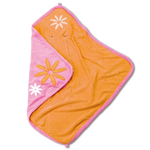 Baby Boum 2.0 Tog Reversible Polstar Car Seat/ Stroller Blanket For 3 Or 5 Point Harnesses With Appliquéd Petal Design (bubblegum Pink) Picture