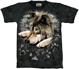 Wolf in Dye Paw T-Shirt, Available in Various Sizes