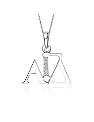 Alpha Gamma Delta Horizontal Silver Lavalier (AGD-P003)