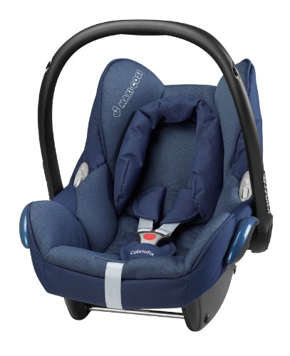 Maxi-Cosi 61705291 Cabriofix Kinderautositz Gruppe 0+ (bis 13 kg), ab der Geburt bis ca. 12 Monate, dress blue