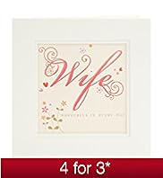 Frame It Wife Birthday Card