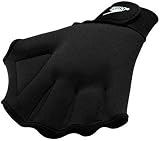 Speedo Aqua Fit Training Swim Gloves (Small, Black)