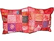 Indian Ethnic Cushion Cover Embroidered Pillow Covers Size 16 X 16 Inch Set of 2 Pcs