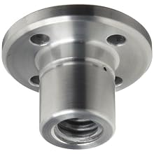 THK Lead Screw Nut Model DCM14, 22mm Outer Diameter x 30mm Length, 44mm Flange Diameter, Load Capacity: 1102 Pound-Force