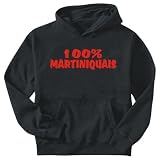 Sweatshirt Black  100% Martiniquais  Martinique Country