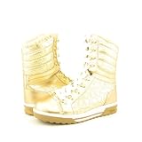 COACH Tallula Gold Boots Shoes Womens Size 7.5