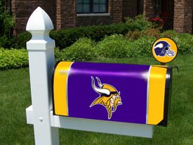 SportingGoods: MINNESOTA VIKINGS NFL Football MAILBOX Mail Box COVER & FLAG SET   New