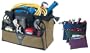 Custom LeatherCraft 1536-3 15 Pocket - 16-Inch Standard Tote Bag with 3 Multi-Purpose, Clip-On Zippered Bags
