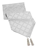 Lenox Laurel Leaf 90-Inch Runner, Platinum
