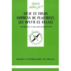 SICAV et fonds communs de placement, les OPCVM en France
