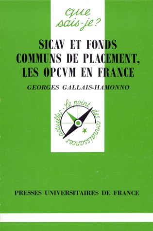 Sicav et fonds communs de placement, les OPCVM en France