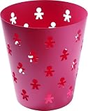 A di Alessi Girotondo Paper Basket In Steel Red (Akk57 R)