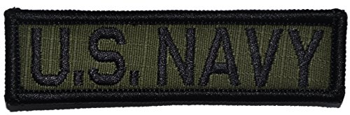 U.S. Navy - 3.75x1 Rear Hat Patch (Olive Drab OD)